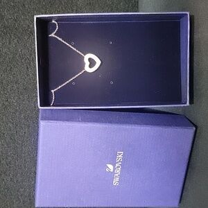 SWAROVSKI Crystal Admiration Heart Necklace, White, Rose-Gold Tone Plated,